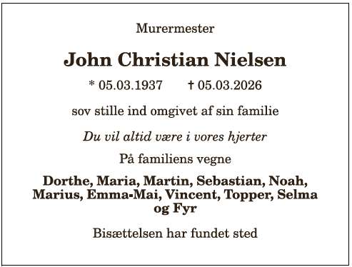 John Christian Nielsen - 1210404029
