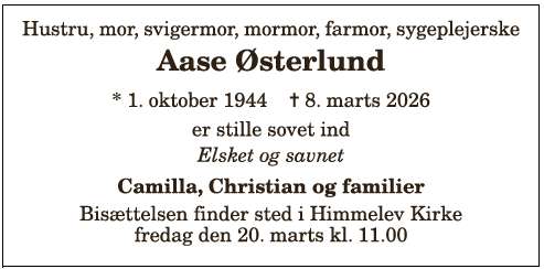 Aase Østerlund - 1210404345