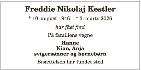 Freddi Nikolaj Kestler - 1210403563