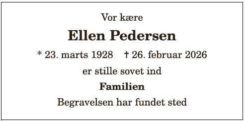 Ellen Pedersen - 1210402976