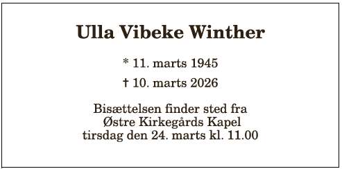 Ulla Vibeke Winther - 1210404386