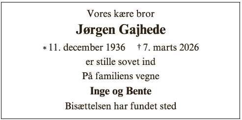 Jørgen Gajhede - ID 72714
