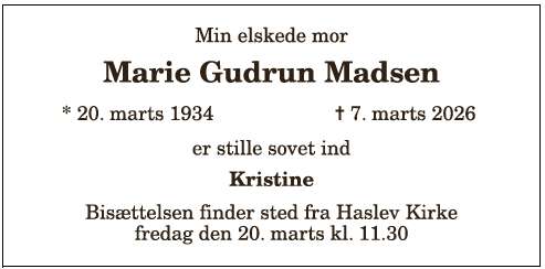 Marie Gudrun Madsen - 1210404096