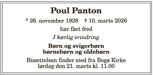 Hans Poul Helge Panton - 1210404400