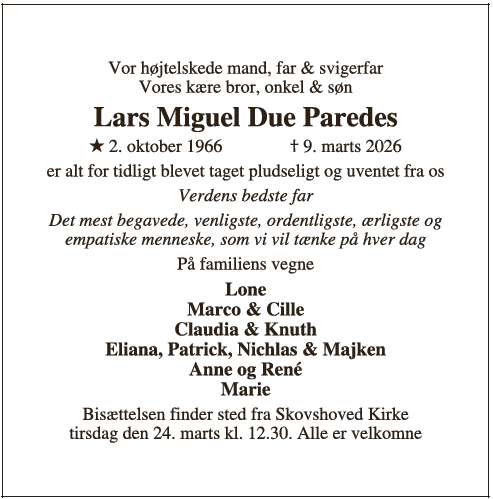 Lars Miguel Due Paredes