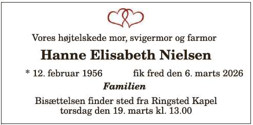 Hanne Elisabeth Nielsen - 1210403856