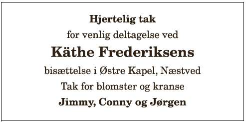 Käthe Frederiksen  - 1210404557