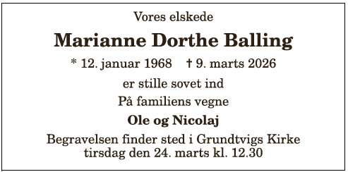 Marianne Dorthe Balling - 1210404200