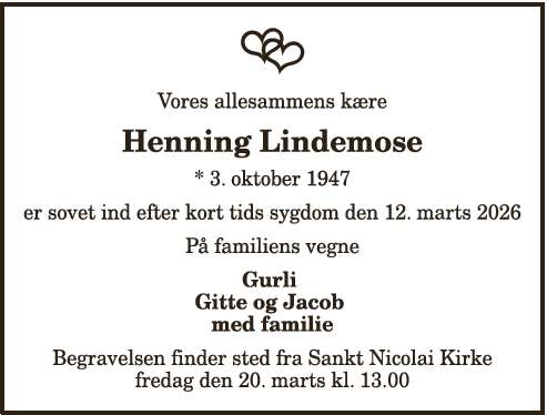 Ib Henning Lindemose - 1210404514