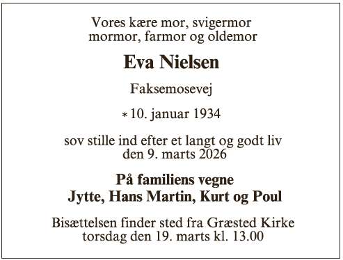 Eva Christine Nielsen - ID 72723