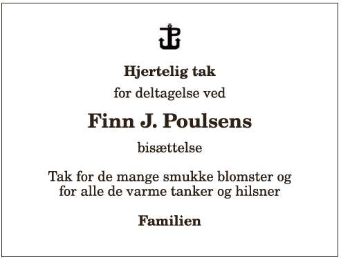 Finn J. Poulsen - 1210404602