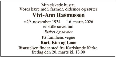 Vivi-Ann Rasmussen - ID 72647