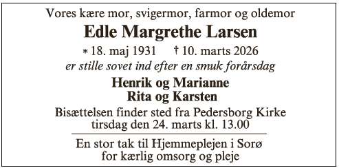 Edle Margrethe Larsen - ID 72769