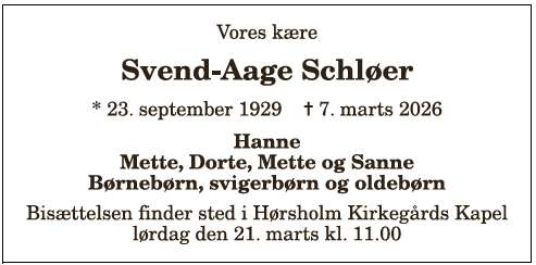 Svend-Aage Schløer - 1210404398