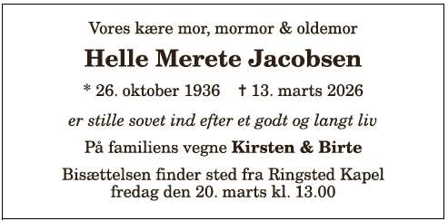 Helle Merete Jacobsen - 1210404699