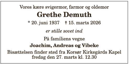 Grethe Demuth - 1210404767