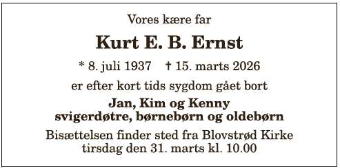 Kurt Ejgil Bjarne Ernst - 1210405031