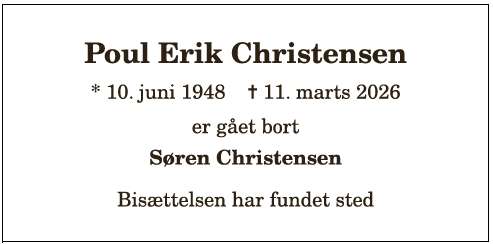 Poul Erik Christensen - 1210404583