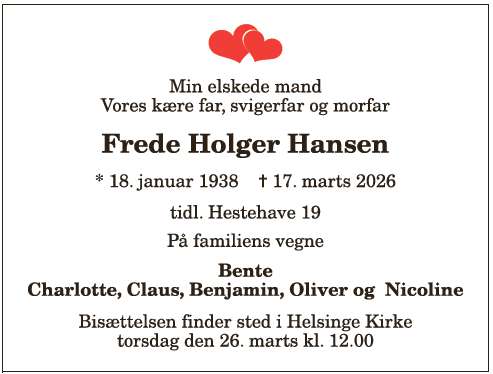 Frede Holger Hansen - 1210405087