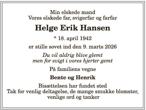 Helge Erik Hansen - 1210404361