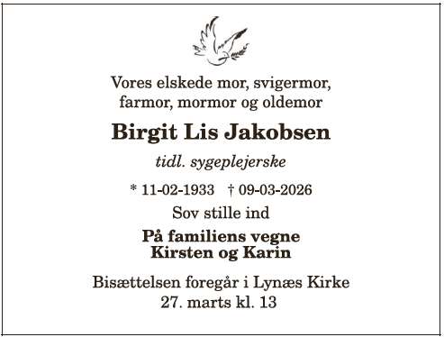 Birgit Lis Jakobsen - ID 20754
