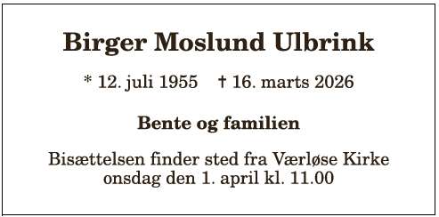 Birger Moslund Ulbrink - 1210405144