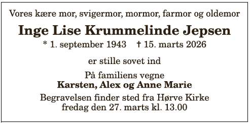 Inge Lise Krummelinde Jepsen-1210405085