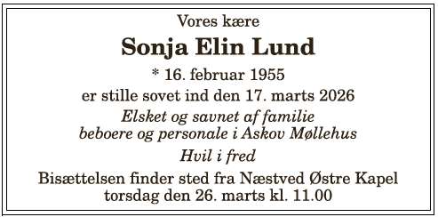 Sonja Elin Lund . 1210405250