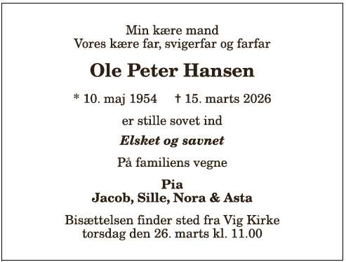 Ole Peter Hansen - 1210405051