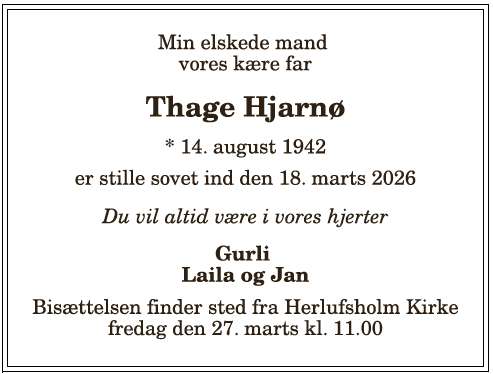 Thage Hjarnø - 1210405252