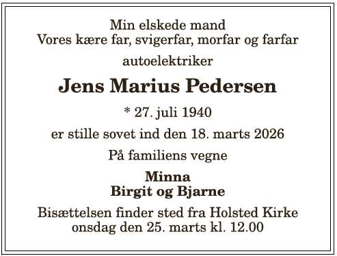 Jens Marius Pedersen - 1210405246