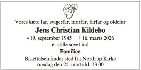 Jens Christian Kildebo - ID 72882