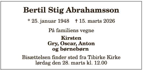 Bertil Stig Abrahamsson - 1210405059