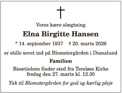 Elna Birgitte Hansen - 1210405493