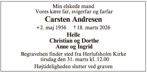 Carsten Andresen ID: 73044