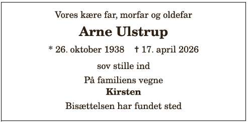 Arne Otto Kjeldsen Ulstrup-1210408329