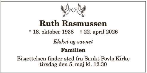 Ruth Rasmussen - 1210408570