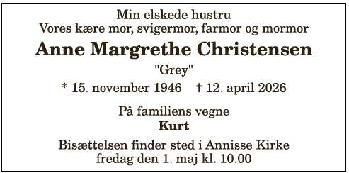Anne Margrethe Christensen - 1210407599