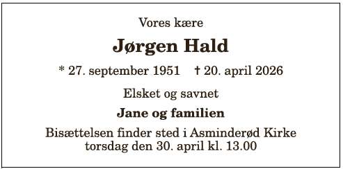 Jørgen Hald - 1210408539