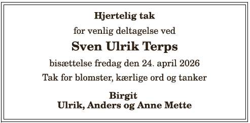 Sven  Ulrik Terp - 1210408129