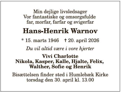 Hans-Henrik Warnov - 1210408653
