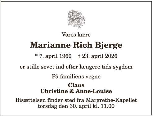 Marianne Rich Bjerge - 1210408661