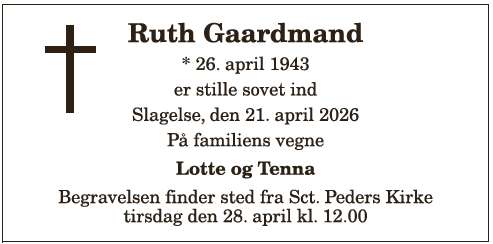 Ruth Gaardmand - 1210408413