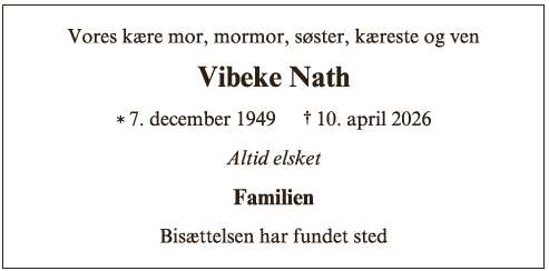 Vibeke Isa May Nath - ID 73667