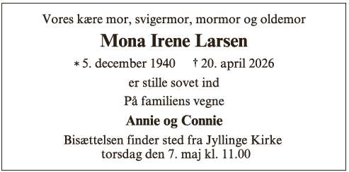 Mona Irene Larsen - ID 73973