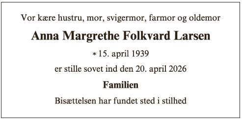 Anna Margrethe Folkvard Larsen