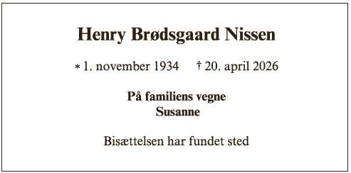 Henry Brødsgaard Nissen-ID 73955