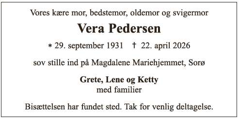 Vera Pedersen
