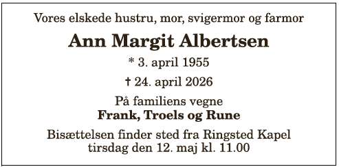 Ann Margit Albertsen - 1210409000