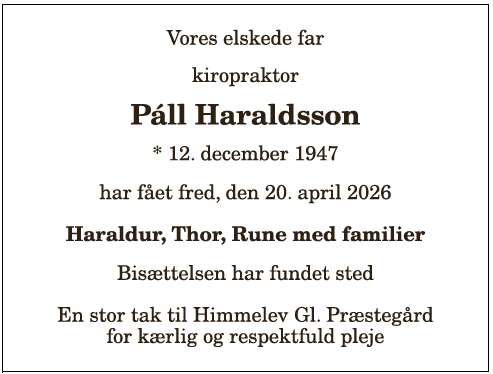 Pall Haraldsson - 1210408375